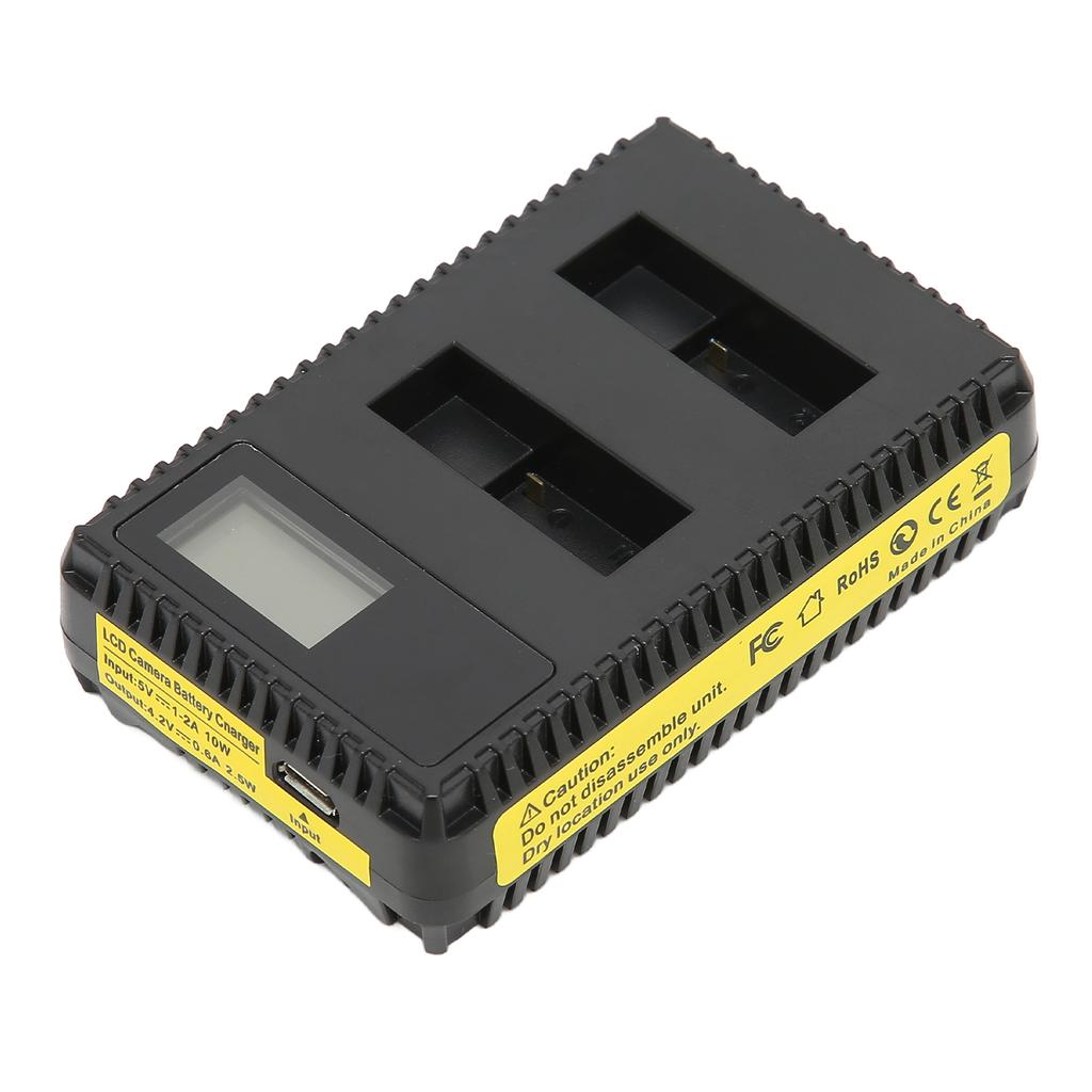 Camera Battery Charger Dual USB Chager with LCD Display for AHDBT‑501 Camera Battery