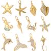 Cute Starfish Shells Charm Jewelry DIY Wearing Charming Necklaces Bracelets Earrings Accessories Summer Beach amuletsDijes