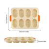 8 Grids Non-Stick Silicone Cake Mold French Bread Mould Heat Resistant Burger Muffin Pan Tray Cupcake Kitchen Diy Baking Mold