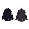 TB Classic Unisex Corduroy Jacket - Four Stripes, Long Sleeve, Trendy Design