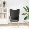 Armchair Dark Grey 62 X 67 X 95.5 Cm Sherpa Fabric