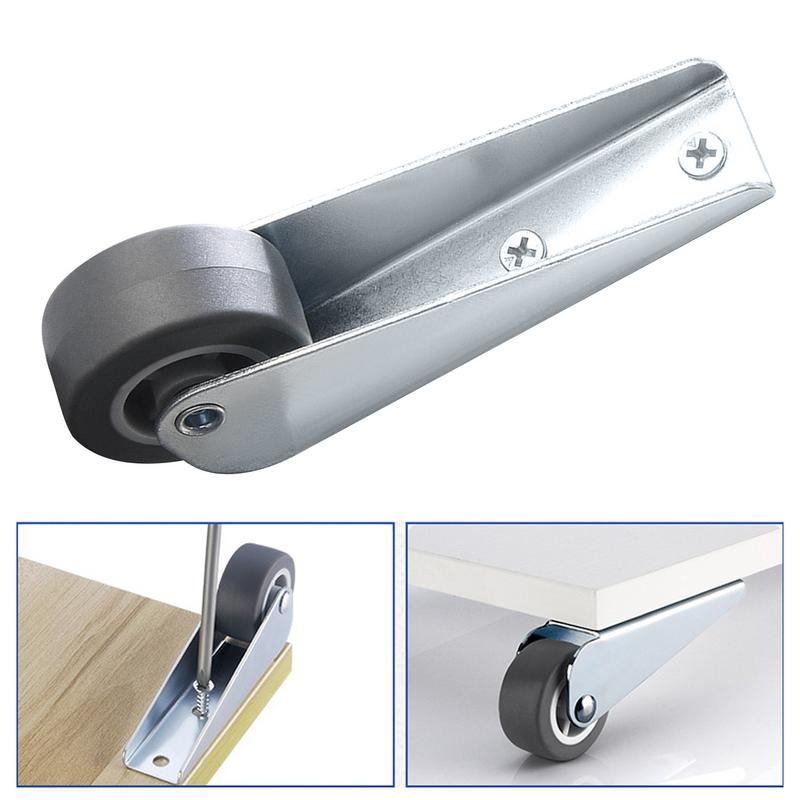 Casters Door Sag Support Wheels Smooth Directional Casters Flat Push Telescopic Wheels Cabinet Counter Hiden Type