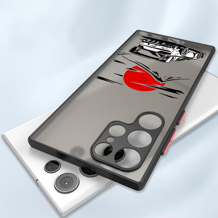 Soft Cover Case for Samsung Galaxy S22 Plus S8 S9 S24 S25 S23 Ultra Note 20 10 S21 FE S20 Japanese Drift Car