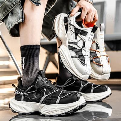 2026 Summer New Mesh Breathable Casual Sports Shoes Men's Fashi Thick Soled N slip Shoes Low Top Comfortable Chunky sneakers
