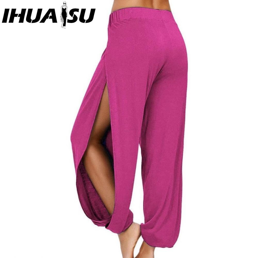 

IHUASU Женские Модные Повседневные Однотонные Брюки и Капри с Принтом XL розы красного