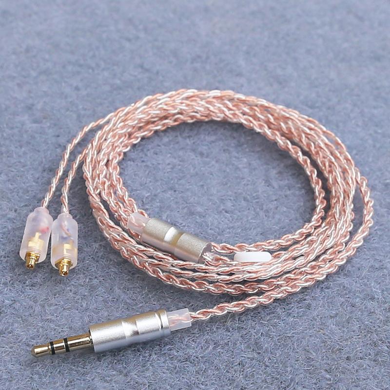 Hifi Earphone Upgrade Cable Mmcx 3.5Mm 1.2M Silver Plated Core Cable For Sennheiser Ie200/Ie300/Ie600/Ie900/Akg N5005/N30