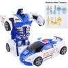 Children's Deformation Toy Car - One-Key Inertia Impact Puzzle Vehicle