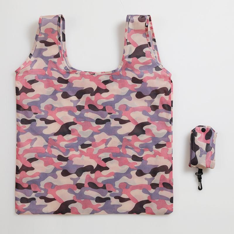 Folding Environmental Protection Shopping Bag Bag Travel Shoulder Portable Thickened Large Size Grocery Bag Supermarket Environmental Protection Bag