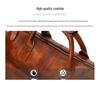Strukturierte Lässige Herren-Umhängetasche aus Echtem Leder - Schultertasche auspflanzlich gegerbtem Leder für Business und Freizeit.