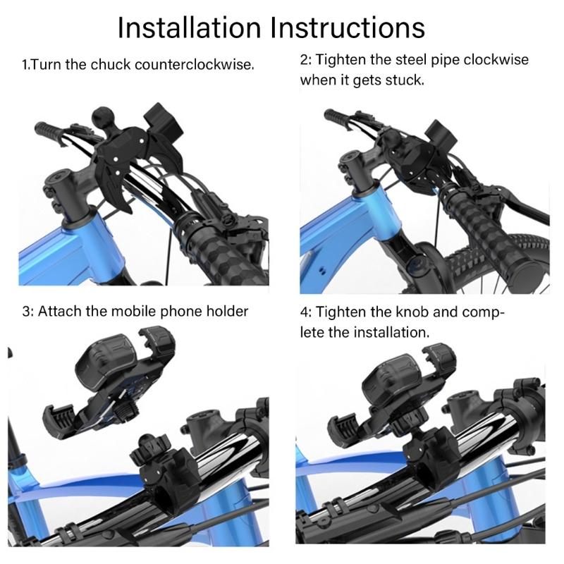 Universal 17mm Ball Joint Phone Mount Bracket 16 To 40mm Bike Handlebar Adapters for Bike Motorcycle Handlebars