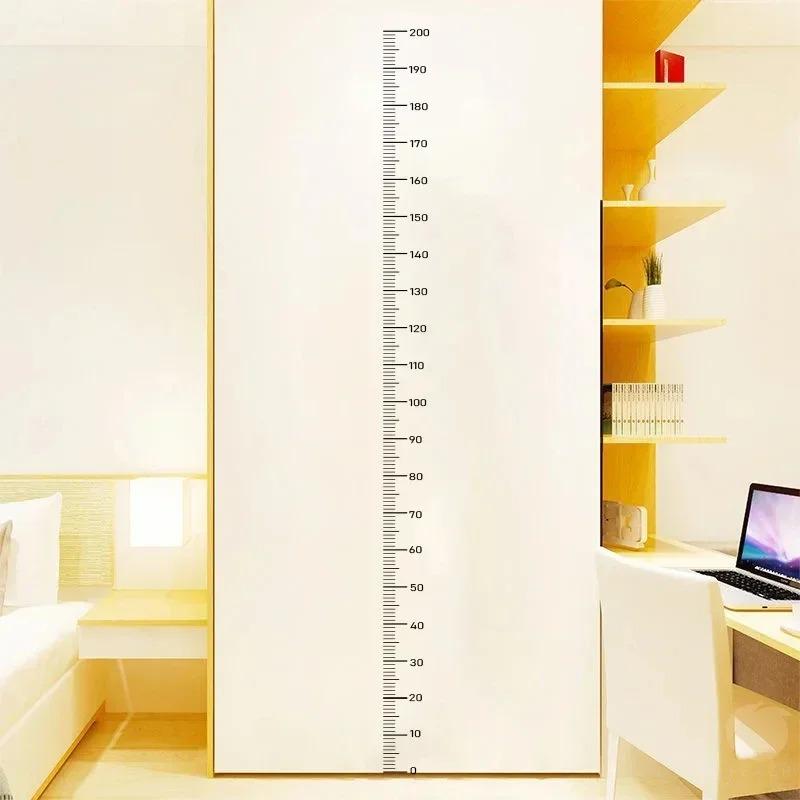 Living Room Bedroom Dormitory Wall Waterproof Selfadhesive Height Sticker1PC Height Sticker 0-200cm Sticker