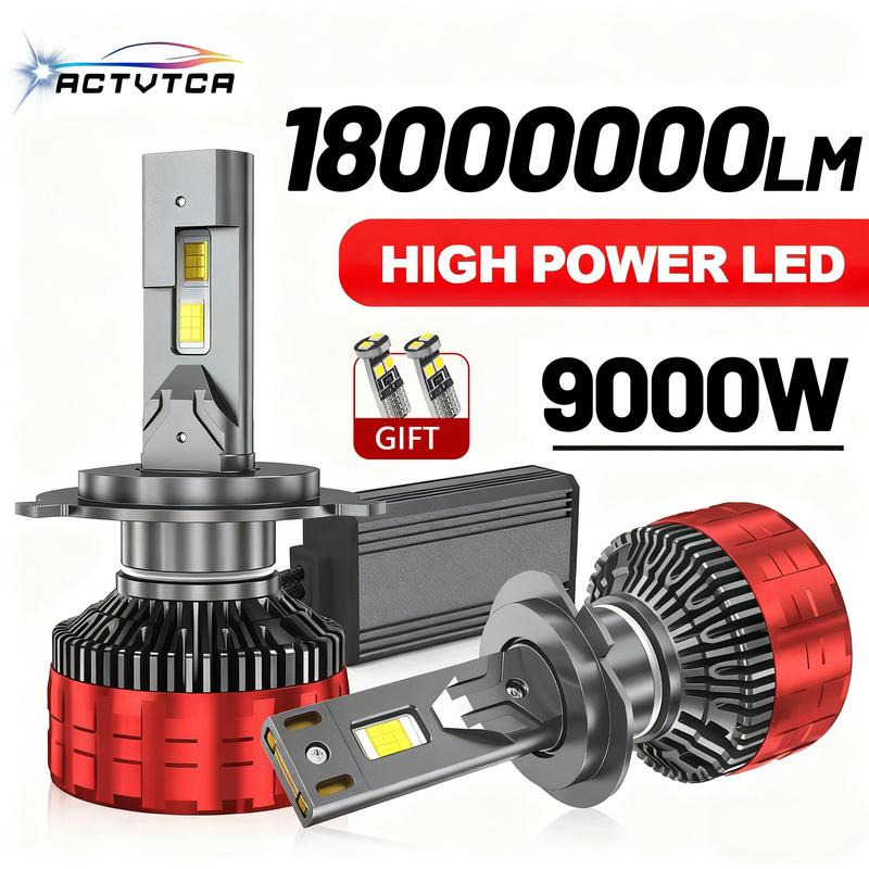 ACTVTCA 9000W 18000000LM H4 H7 LED Headlights 6000K Headlamp H1 Led H11 H8 H3 HB3 9005 HB4 9006 9007 9008 H13 9012 H9 Car Lights H7