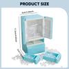 1/12 Freezer Refrigerator Dollhouse Furniture Ornaments with Tweezers Toy for Furnishings Decoration