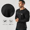 Manatsulife Long Sleeve Raglan Henley Round Solid CX3 Men's T-Shirt, Sleeves, Neck, Button-Down, Neck, Golf, Layering, Color, Commuting, Fitness,