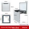 Wall-Mounted Folding Shoe Cabinet and Stool for Entrance or Bathroom