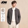 JOW Men's Premium Cashmere-Wool Zip-Up Cardigan