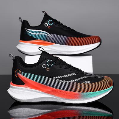 Men Women Running Shoes Carbon Plate Sneakers Lightweight Casual Jogging Shoes Breathable Mesh Anti-slip Fitness Walking Shoes