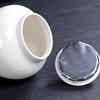 Leyongtu White Ceramic Sealed Tea Caddy