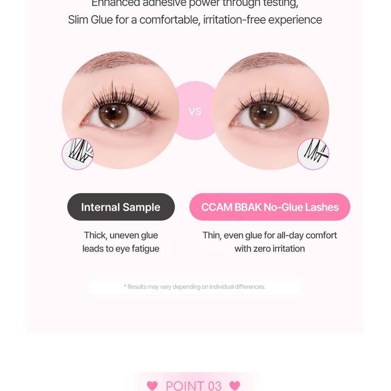 ccam bbak - No Glue Lash - 5 Types
