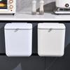 Wall Mounted Garbage Recycling Bin Dual Inner Flip Type Storage Bin  Kitchen Bathroom