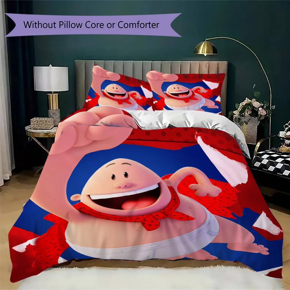 Poop Pants Pattern Bedding,Quilt Set Quilt Cover Pillowcase Home Birthday Gift (1*duvet cover+2*pillowcase,without core)XSJT0917259