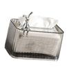 Tissue Box Holder Large Opening Auto Lifting Spring Home Tissue Dispenser for Bathroom Vanity Countertop