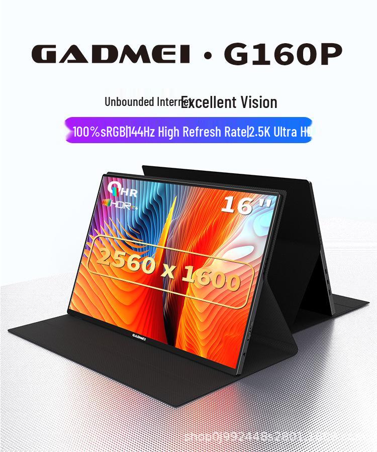 16-inch 4K Portable Monitor, 144Hz Mobile and Laptop Secondary Display