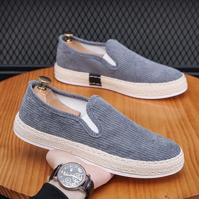 Outdoor Lightweight Man Loafers Comfortable Cloth Mens Walking Shoes Breathable Casual Shoes Platform Slip On Lazy Driving Shoes