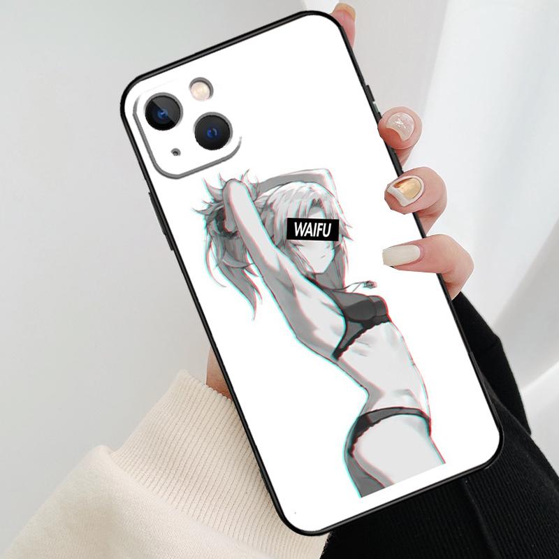 Sexy Manga Girl Phone Case For iPhone 17 Pro Max 16 15 14 11 12 13 Pro Max mini 15 16 Plus 16e 17 Air Cover