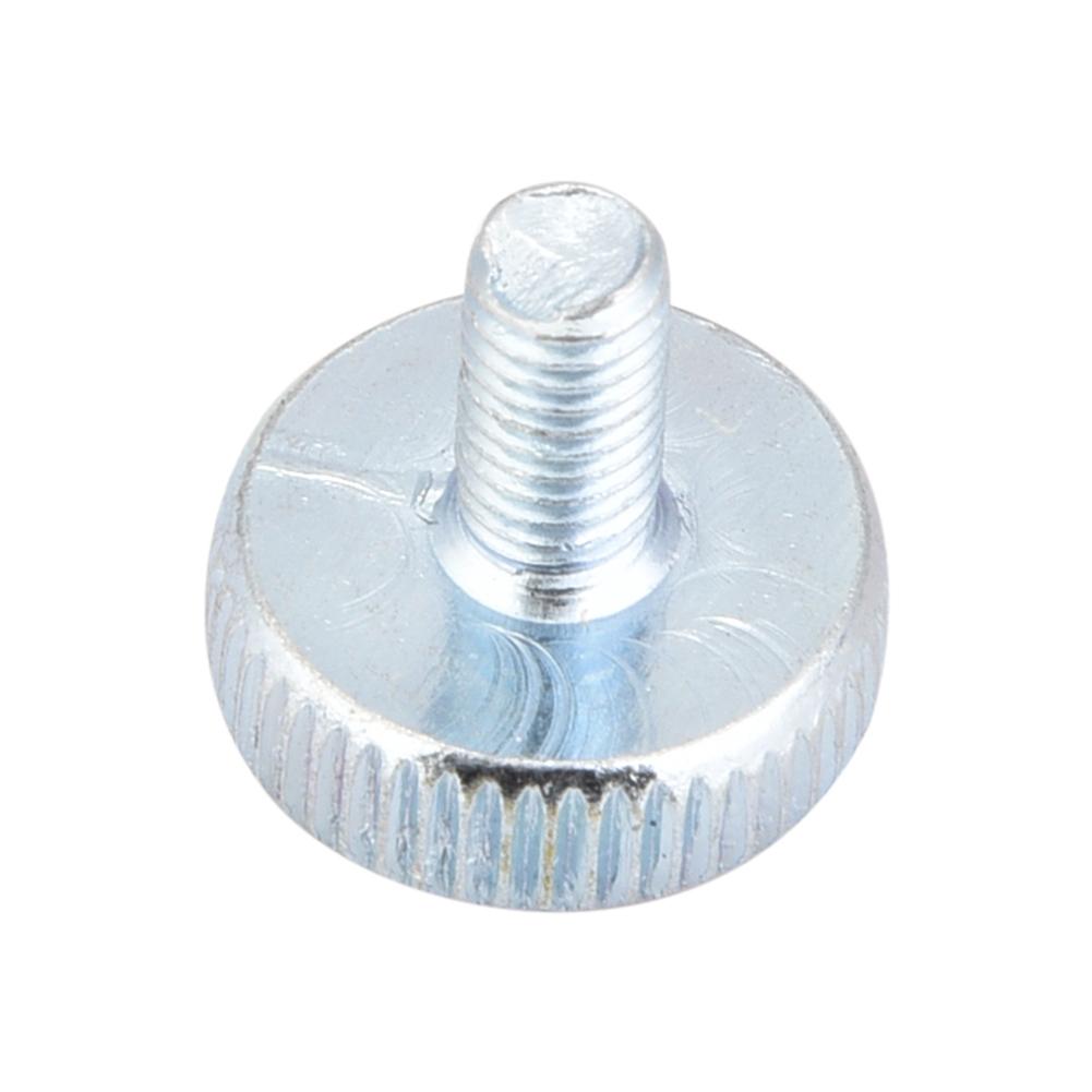 M5 Zinc Plated Carbon Steel Flat Knurled Head Thumb Screws (M5*8; 5pcs)