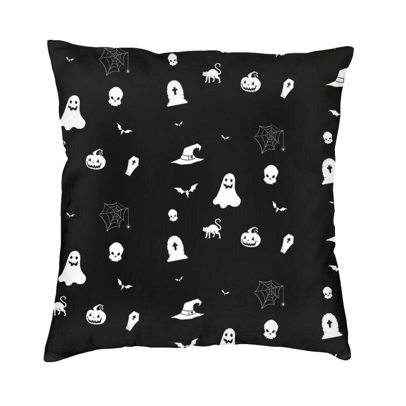 

Хэллоуин ужас тыква летучая мышь принт узор наволочка для дома, гостиной, дивана, украшения автомобиля, подушка, наволочка 45x45 см 40X40CM