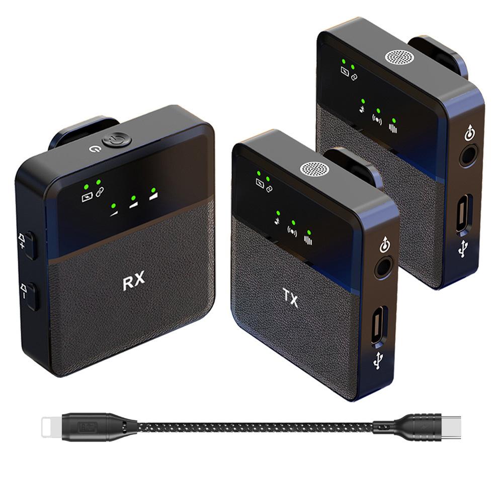 Portable Lavalier Interview Wireless Microphone SX9 for Mobile SLR Camera Interview Speech Video Recording HD Radio