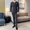 Herren Slim-Fit Zweireihiges Anzugsakko: Business Casual & Formelle Hochzeitskleidung