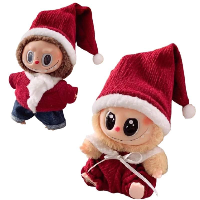 Plush Christmas Clothes Suspender Trousers Clothing Ornament No Dolls
