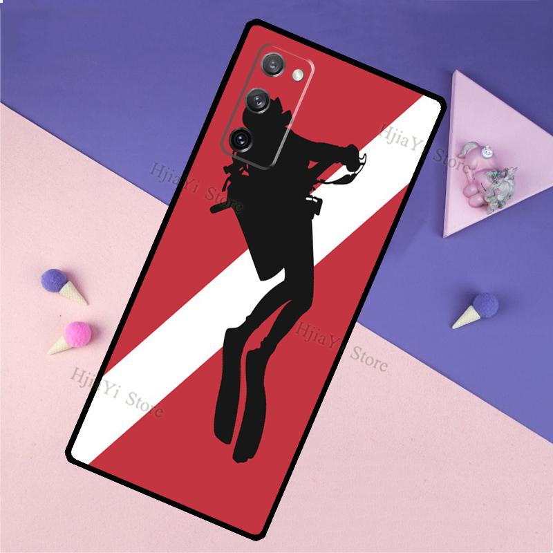 Dive Scuba Diver Shark Diving Cover For Samsung Galaxy S20 FE S8 S9 S10 Plus Note 9 10 Note 20 Ultra S21 Phone Case