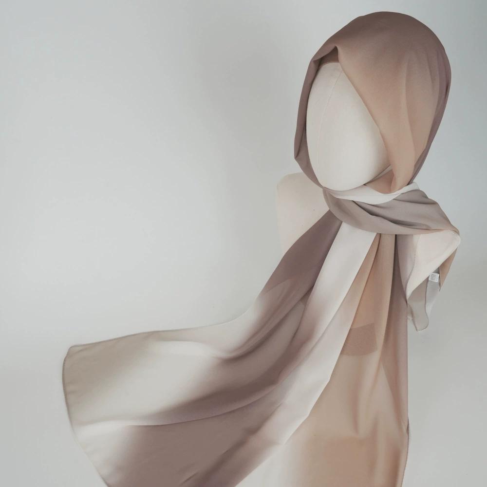 New Gradient Tie-dye Chiffon Hijab Scarf Headscarf Turbans for Women Chiffon Hijabs For Woman Shawls Headband Wrap Head Scarves