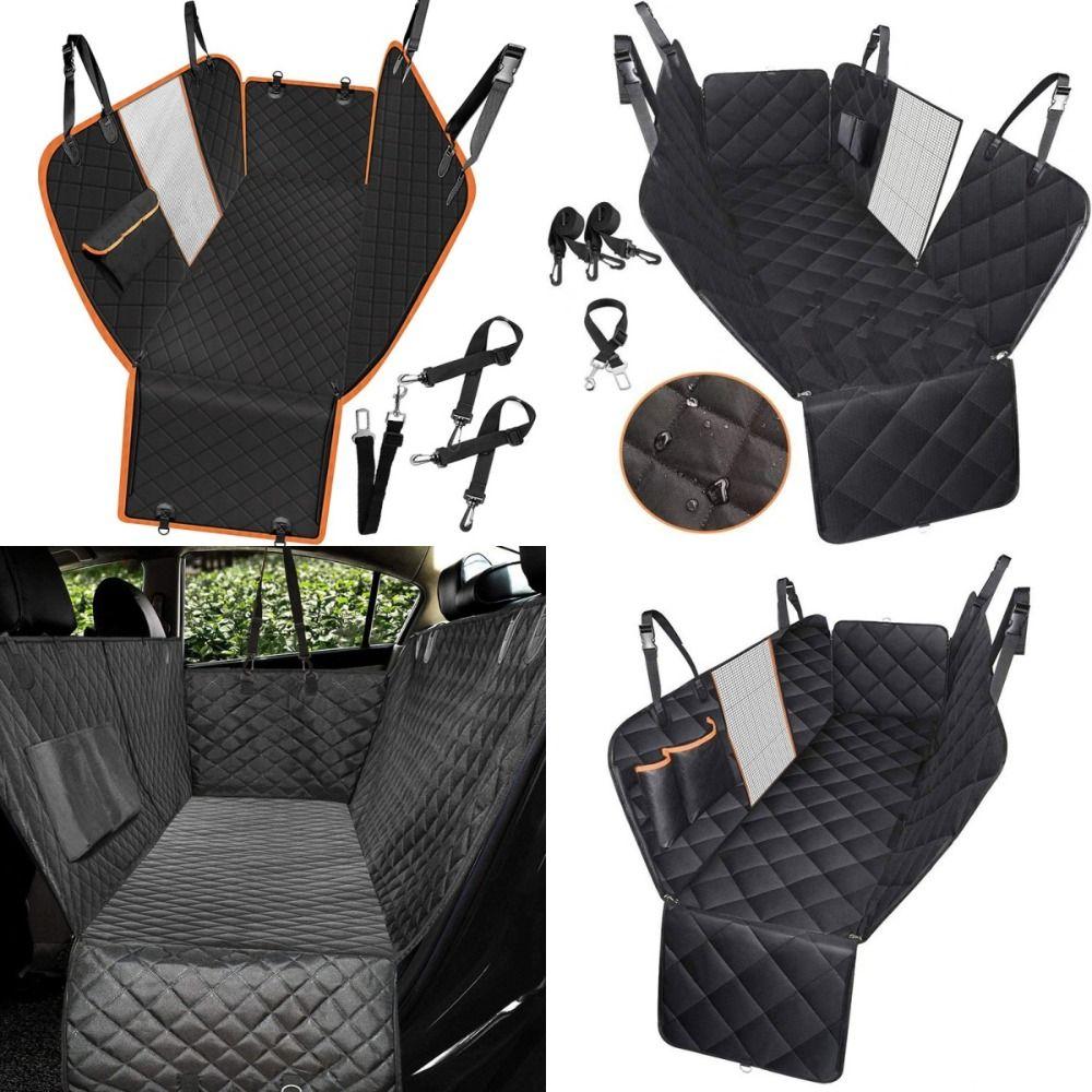 Side Zipper Pet Dog Car Seat Cover Waterproof Travel Pet Car Hammock for Cats and Dogs