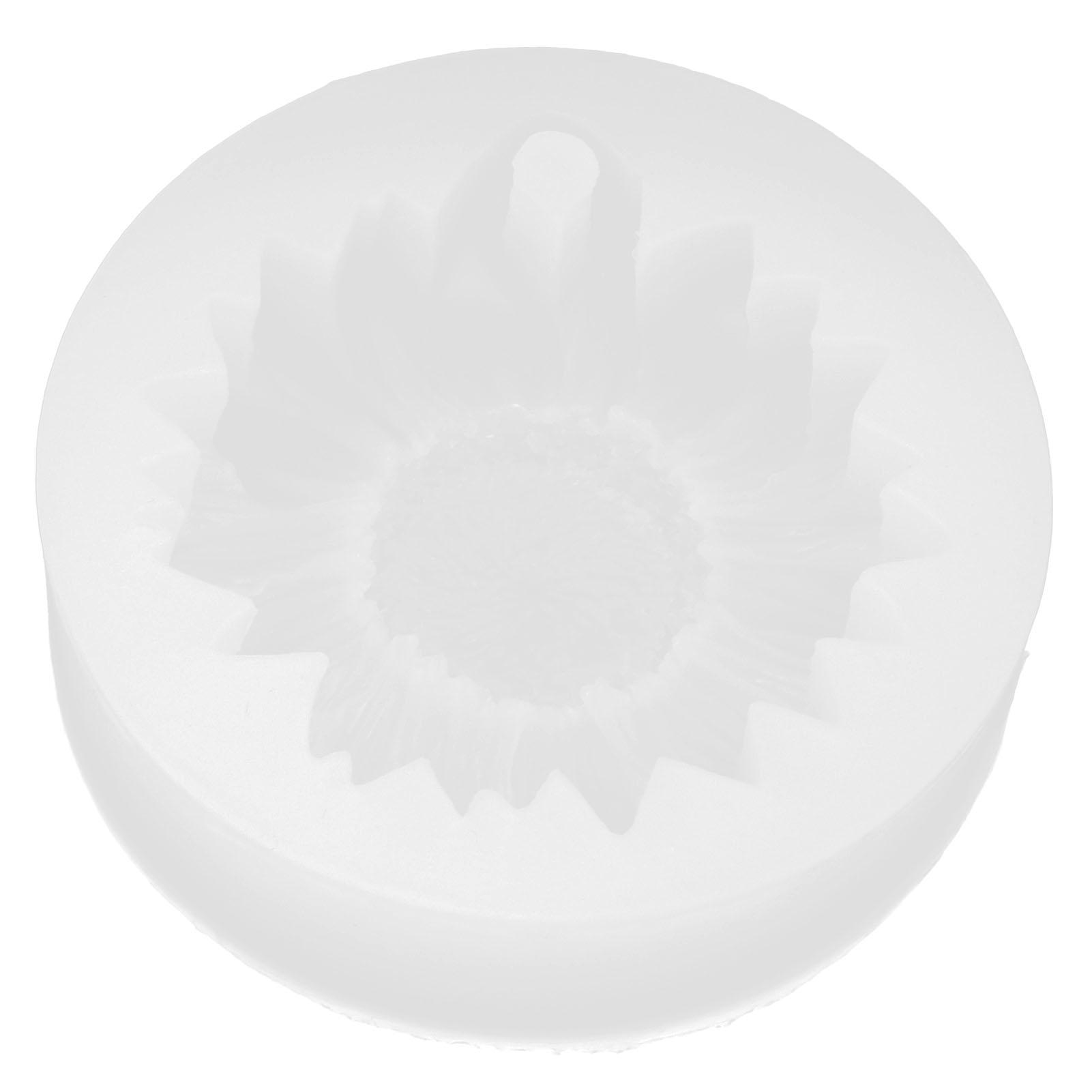 Sunflower Cake Fondant Molds Flower Fondant Cake Baking Molds for Baby Shower Cake Cupcake White