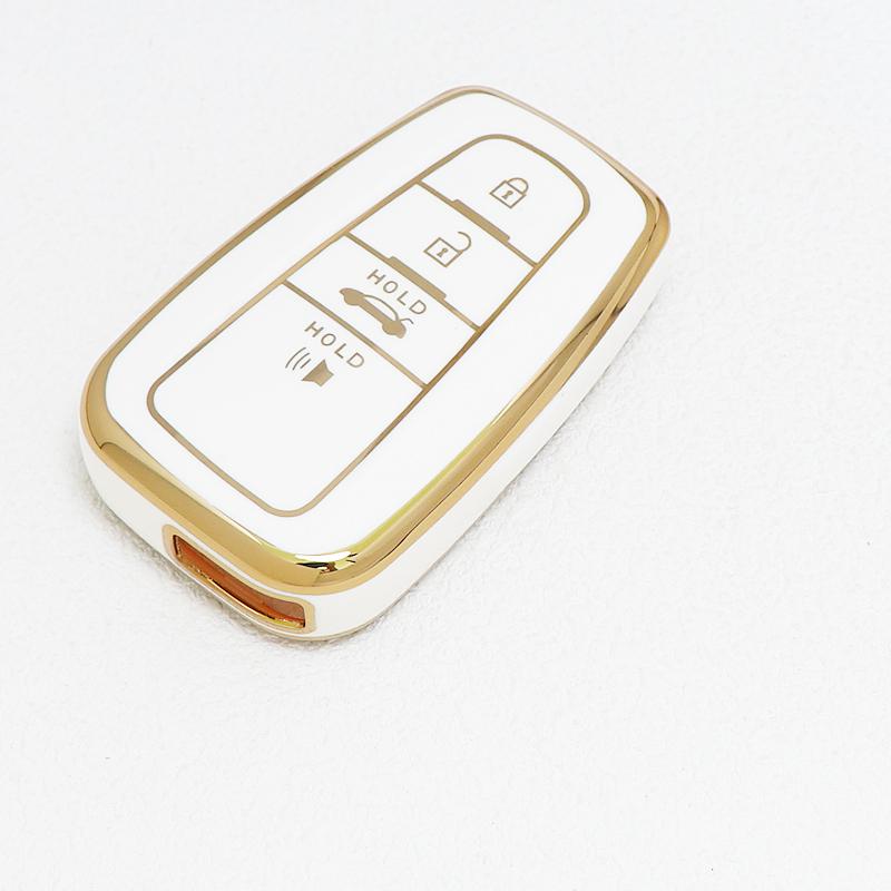 Auto Keyless Protector Keychain For Toyota Chr Rav4 Prado Prius Camry Corolla C-Hr Auto Tpu Car Key Cover Case Accessories