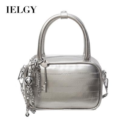 High-end Eel Pattern Fashionable Versatile Chain Messenger Bag, Portable Small Square Bag