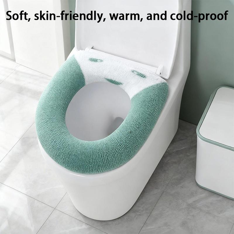 1 stk Badeværelse Toilet Sædebetræk Blødt Varmere Vaskbart Måtte Betræk Pude Sæde