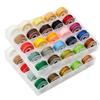 25-Farben Rundes Wachsgarn-Set - 0,45/0,55/0,65 mm für Handnähen und Leder