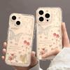 Butterfly Rose Suitable for Xiaomi Mi 15/14Pro Mobile Phone Case 13/12 Soft 11/10Pro Cartoon 4 Redmi 4x Soft Case