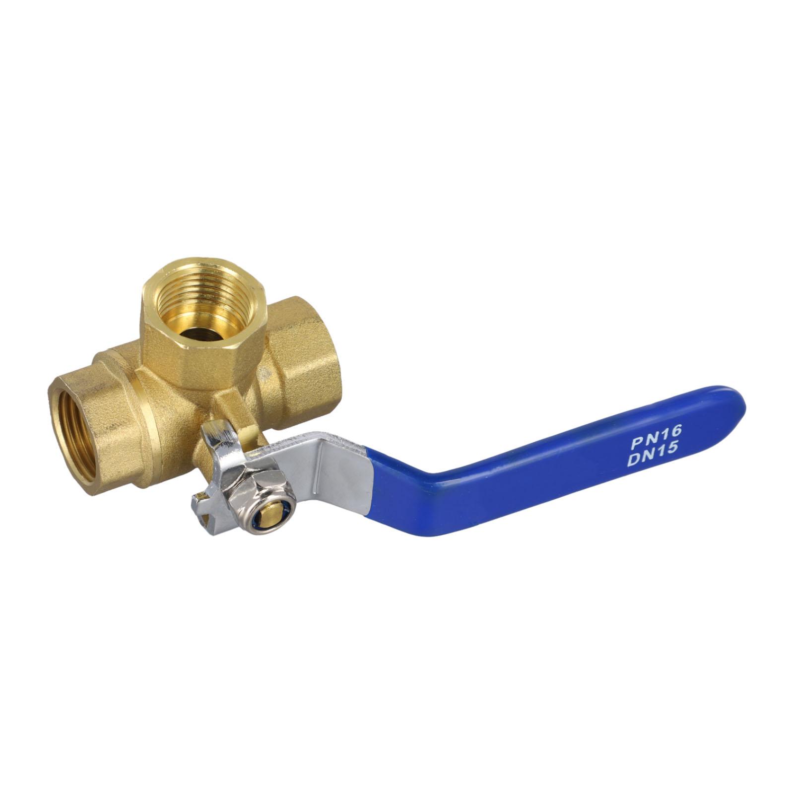 

1 Inch Three-way Ball Valve Ball Valve Copper Ball Valve For Water Oil Gas DN15 T type