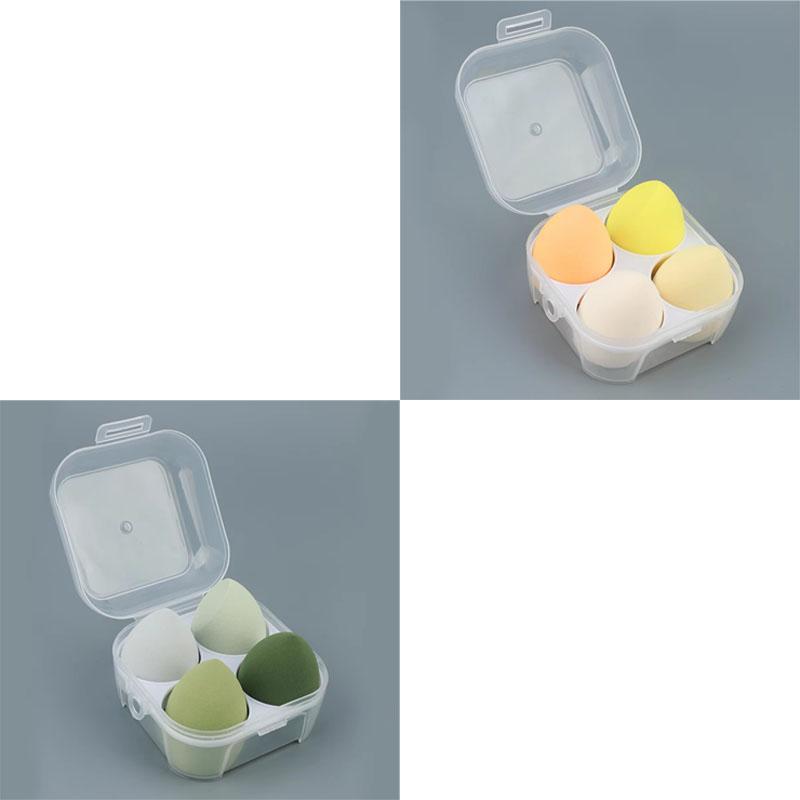 4/8/16 Stück Mode Schwamm Make-up Puffer Trocken und Nass Doppelseitig Make-up Ei Puffer Make-up Ei Schwammball Super Weiches Make-up Ei Box