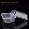 HANDUNYOU Disposable Transparent PP Food Container with Lid