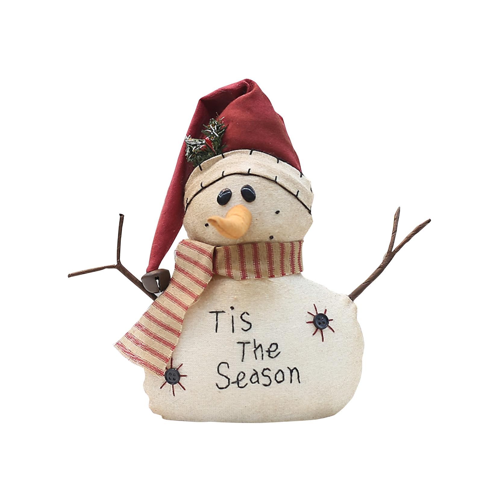 

Christmas Cloth Snowman Doll, Decorative Ornaments, Decorative Dolls, Christmas Surprise For Friends And Family One Size