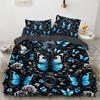 Bedding Sets 3d Duvet Cover Set 23pcs DuvetQuiltComforter Cover sets Bedding Sets bed linen Boho Damask Garden Blue butterfly