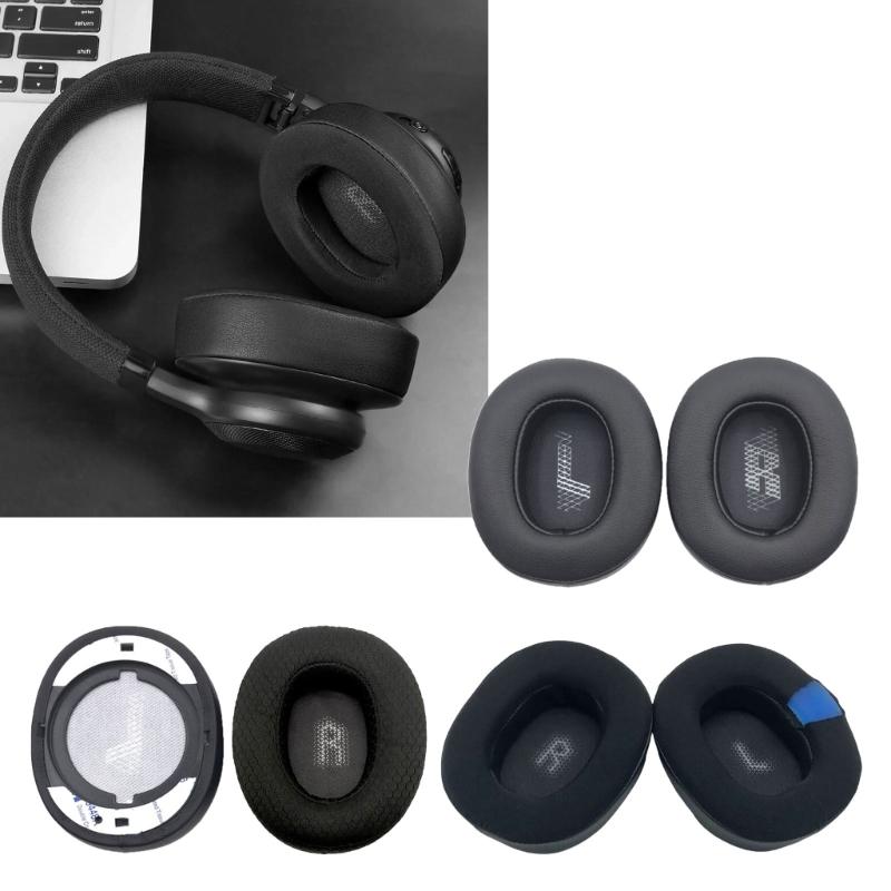 Soft Sponge Replacement Ear Cushions for E55BT Gaming Headset Enhances Comfort Durability Easy Installation
