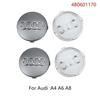For Audi  A5 4Pcs 60/61/68/69/77/135mm Car Wheel Hub Caps Center Rim Cover Badge Decoration Accessories For Audi A4 A5 A6 A7 A8 Q5 Q7 Hubcap